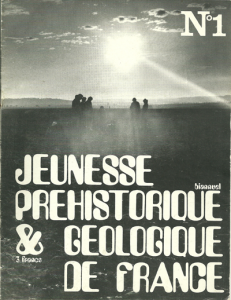 Bulletin annuel de la JPGF n° 1 - Année 1971